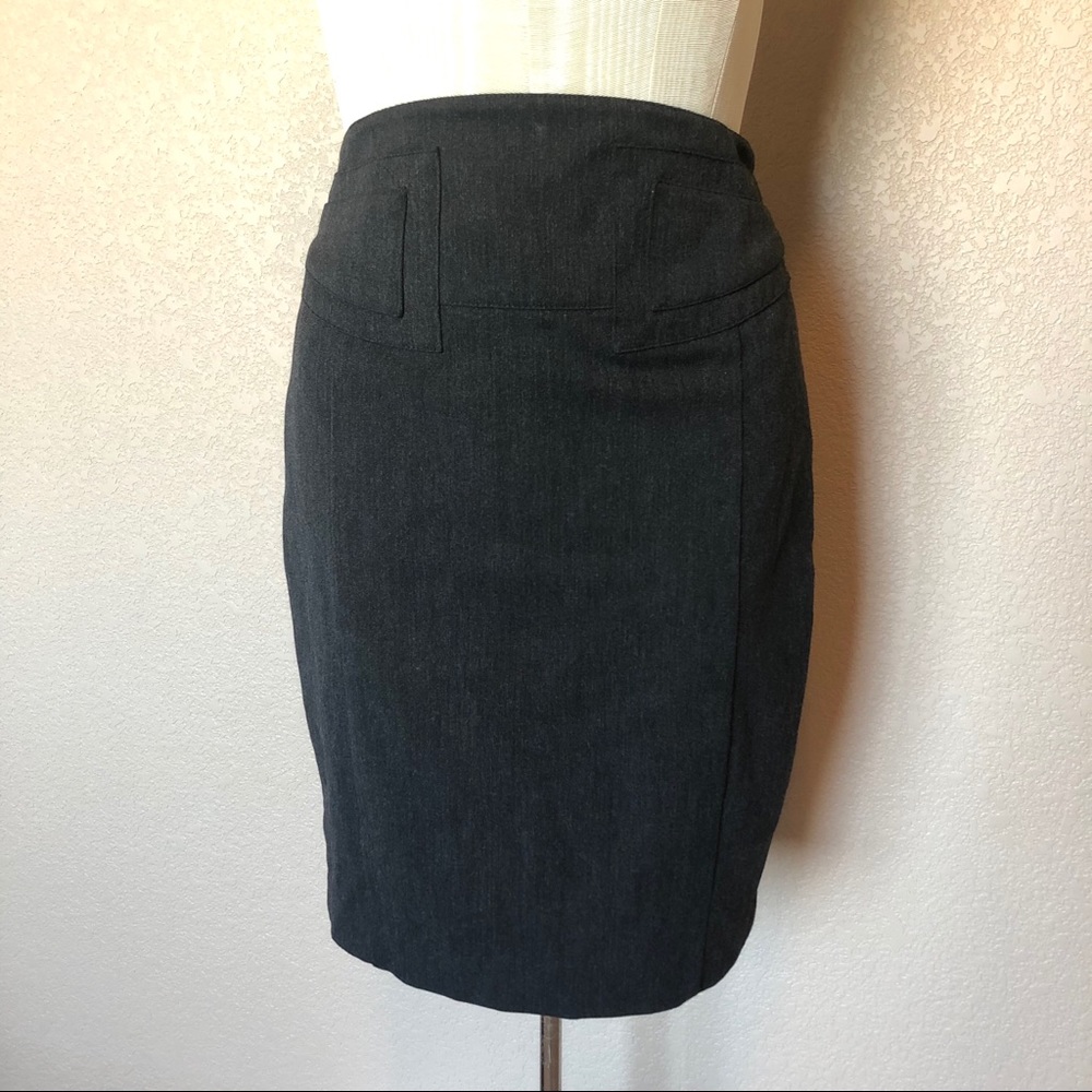 Express gray pencil skirt
